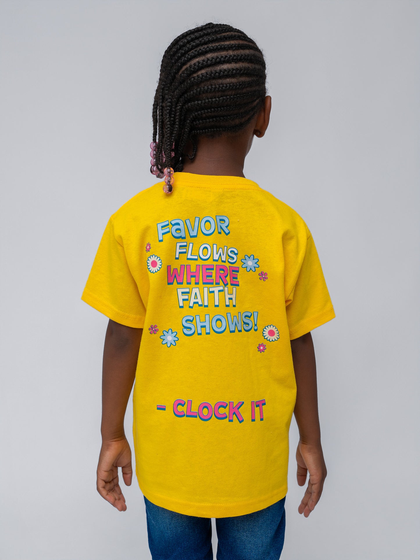 KIDS Clock It T-Shirt Yellow