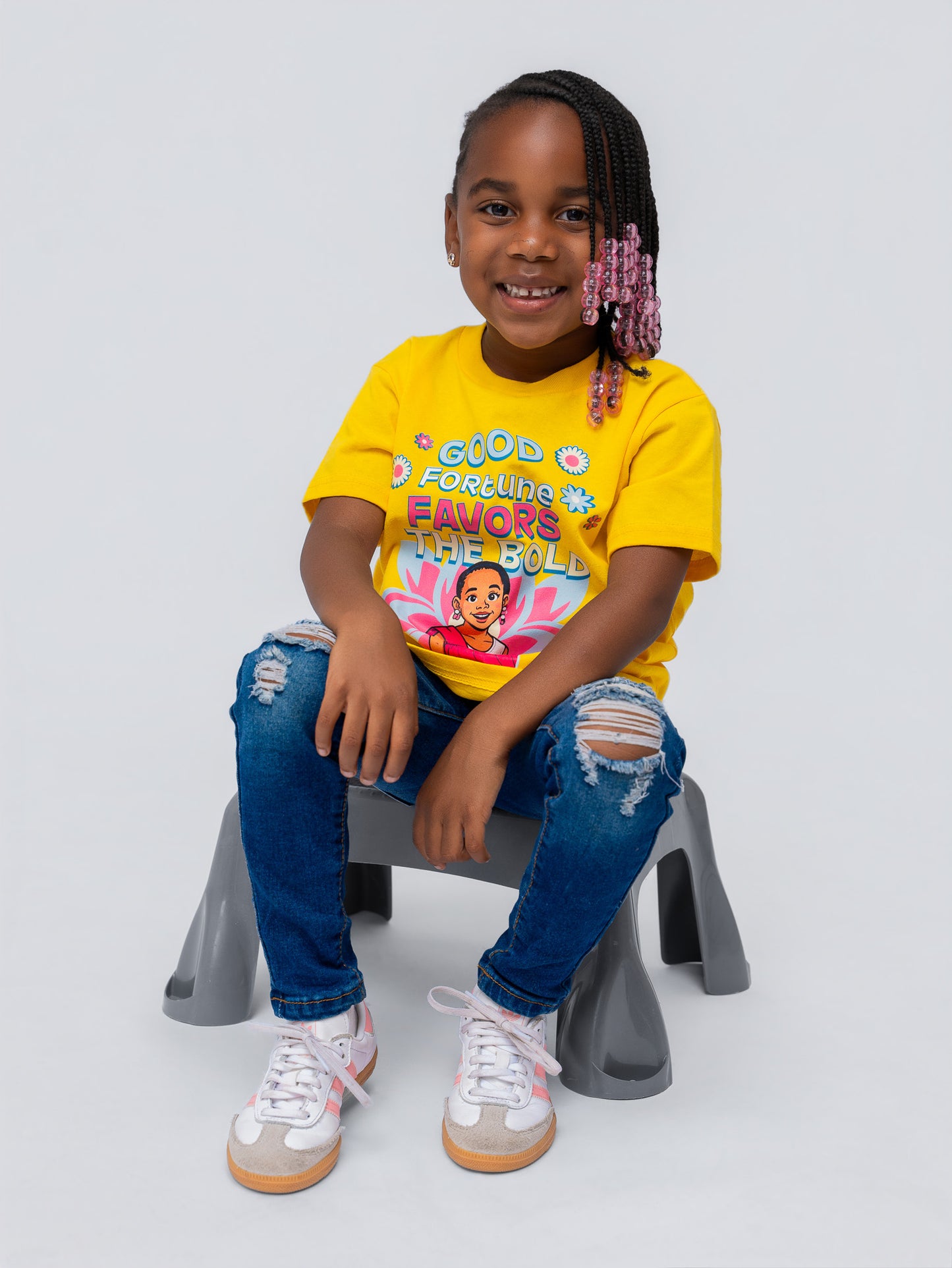 KIDS Clock It T-Shirt Yellow