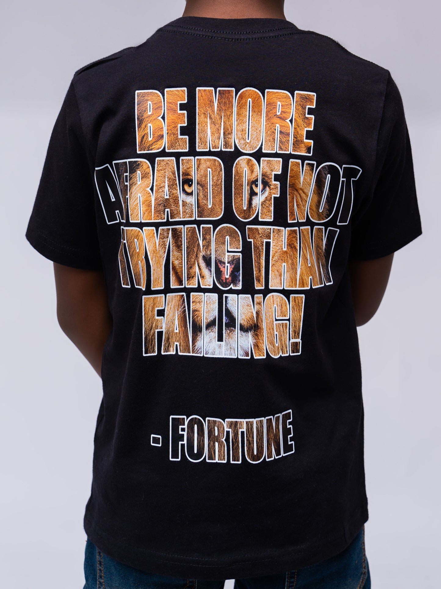 KIDS Black GF T-Shirt Be Afraid !