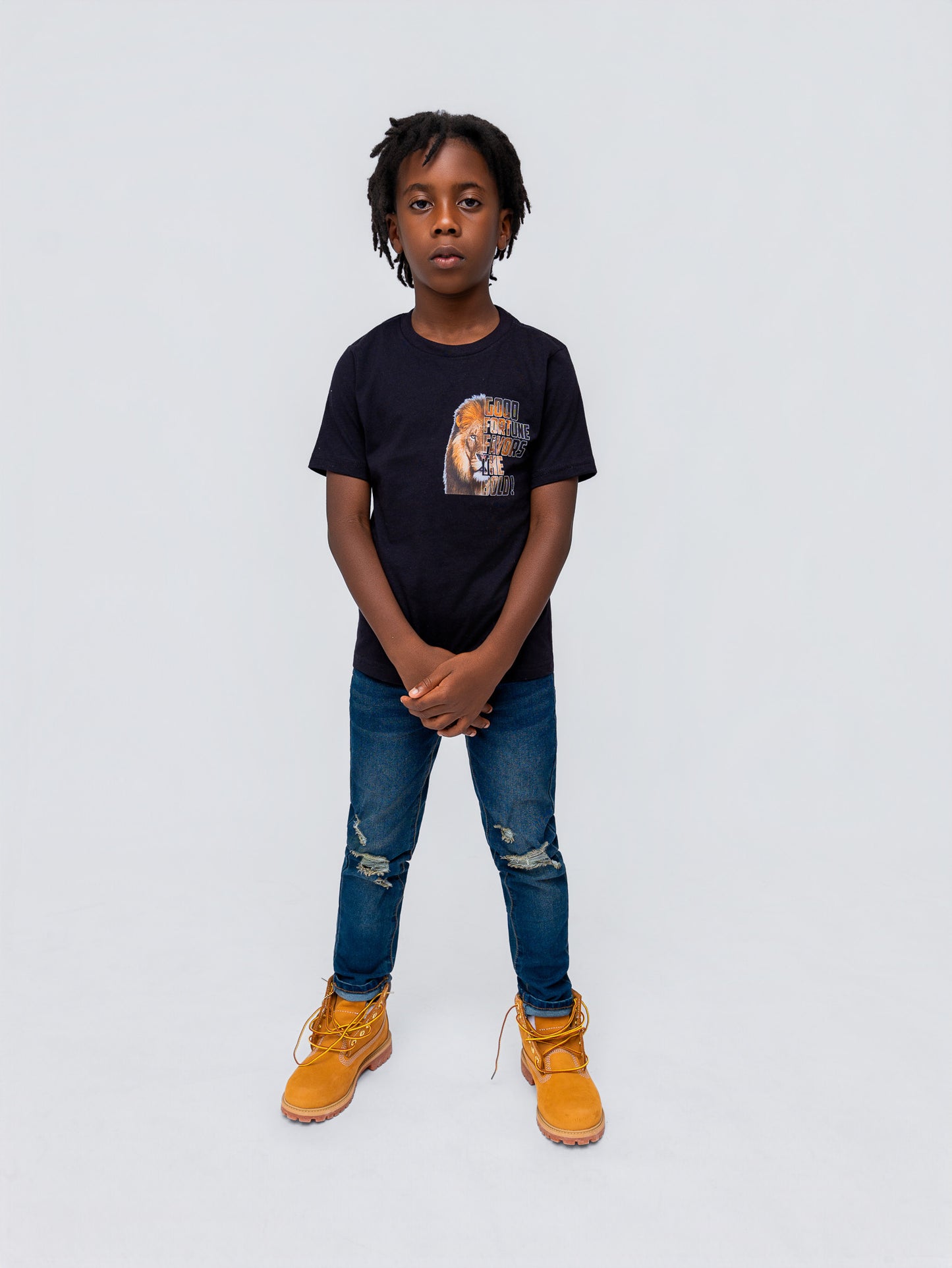 KIDS Black GF T-Shirt Be Afraid !