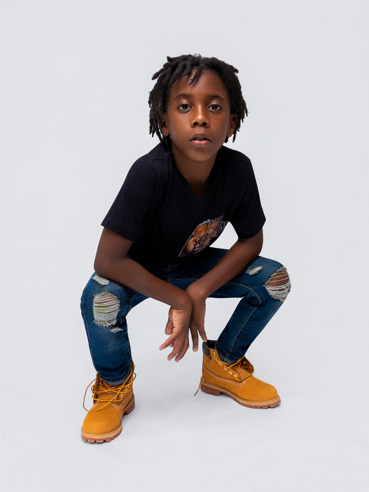 KIDS Black GF T-Shirt Be Afraid !
